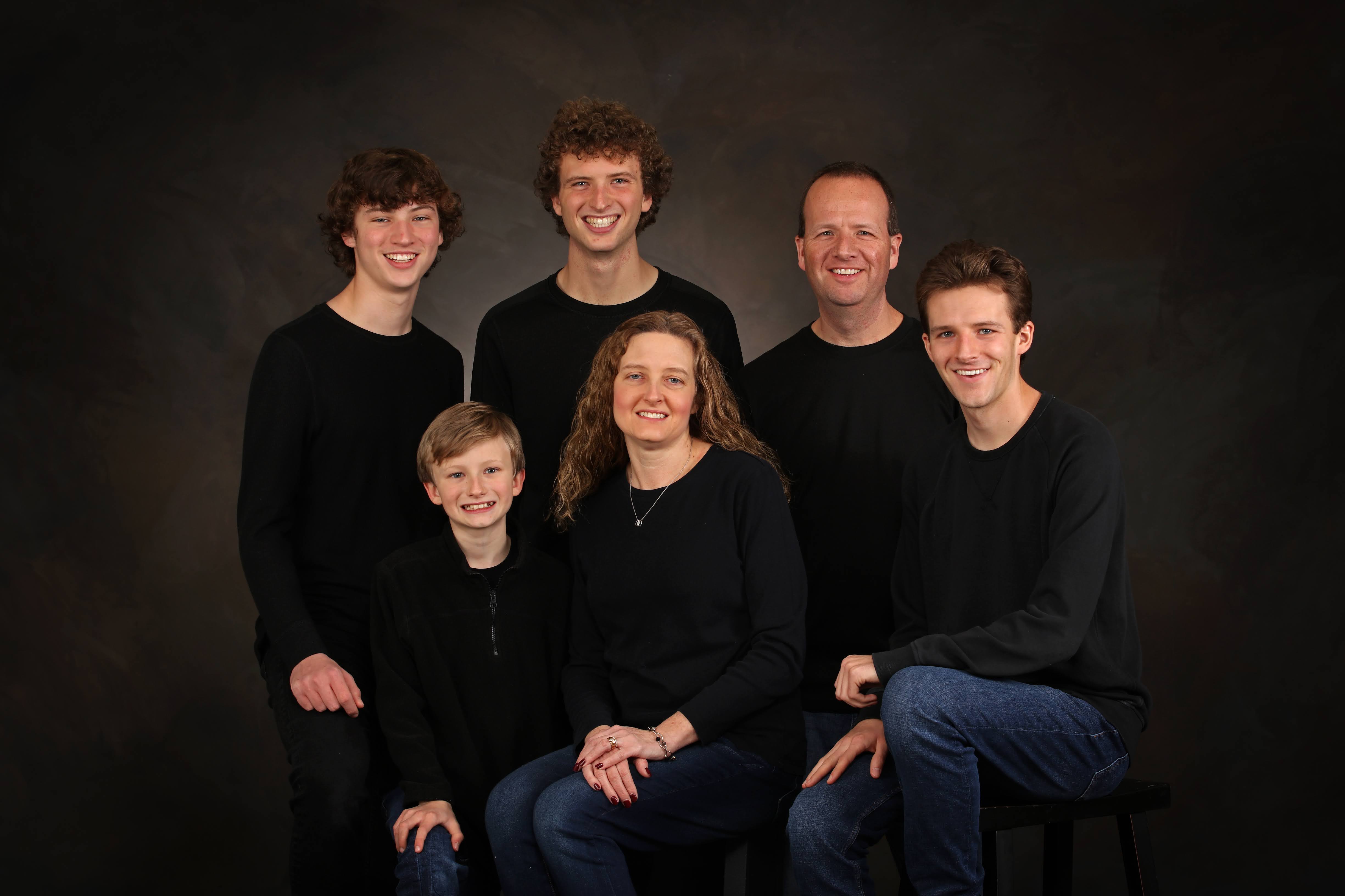 Picture of Balliet Family: Matthew Balliet, Tessa Balliet, Kyler Balliet, Carter Balliet, Caden Balliet, Kieran Balliet